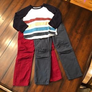 Pull-on chinos and shirt! Perfect Trio!